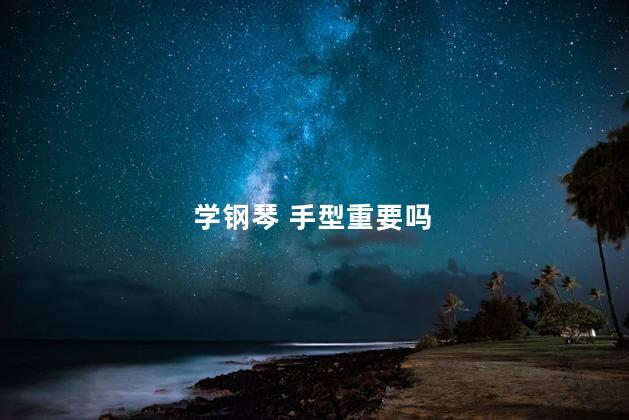 学钢琴 手型重要吗
