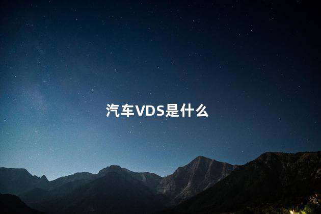 汽车VDS是什么