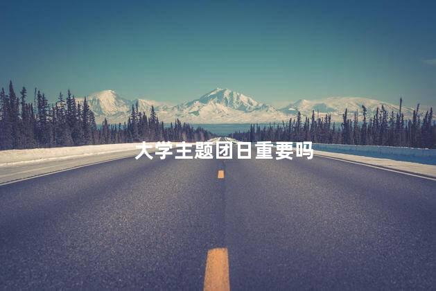 大学主题团日重要吗