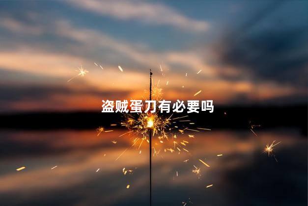 盗贼蛋刀有必要吗