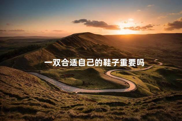 一双合适自己的鞋子重要吗