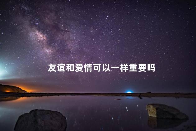 友谊和爱情可以一样重要吗