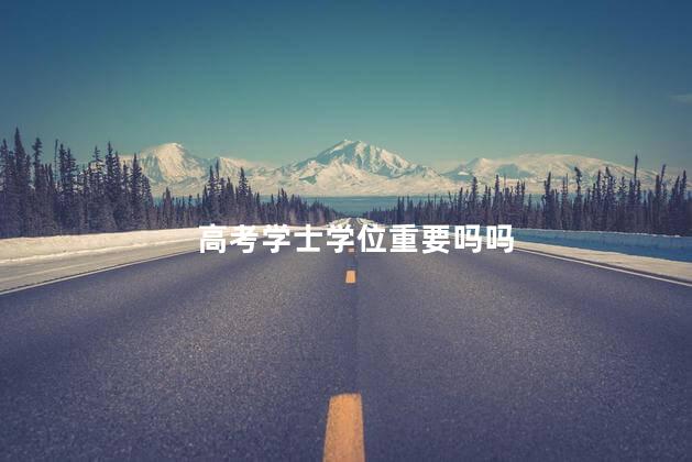 高考学士学位重要吗吗