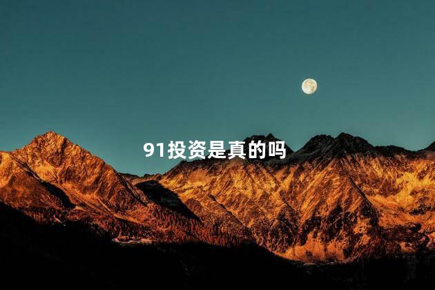 91投资是真的吗