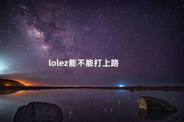 lolez能不能打上路