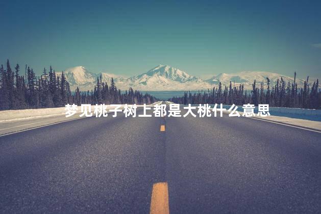梦见桃子树上都是大桃什么意思