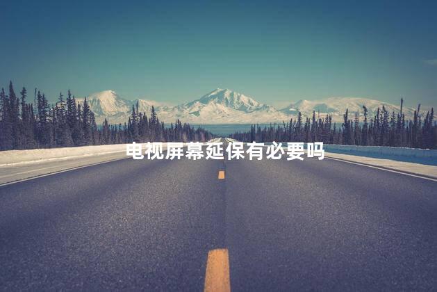 电视屏幕延保有必要吗