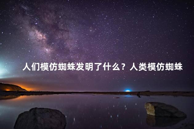 人们模仿蜘蛛发明了什么？人类模仿蜘蛛制造的产品独出新意