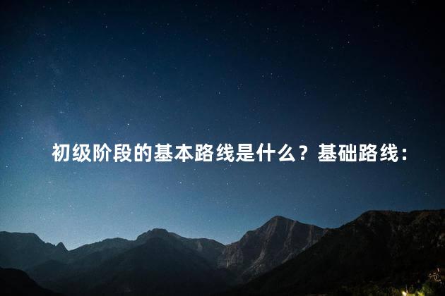 初级阶段的基本路线是什么？基础路线：初学者的进阶指南