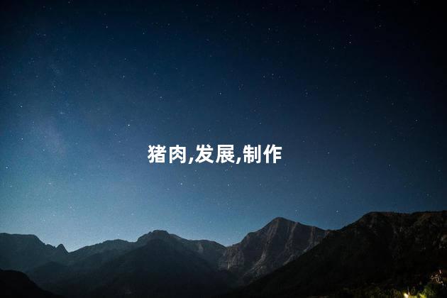 猪肉,发展,制作